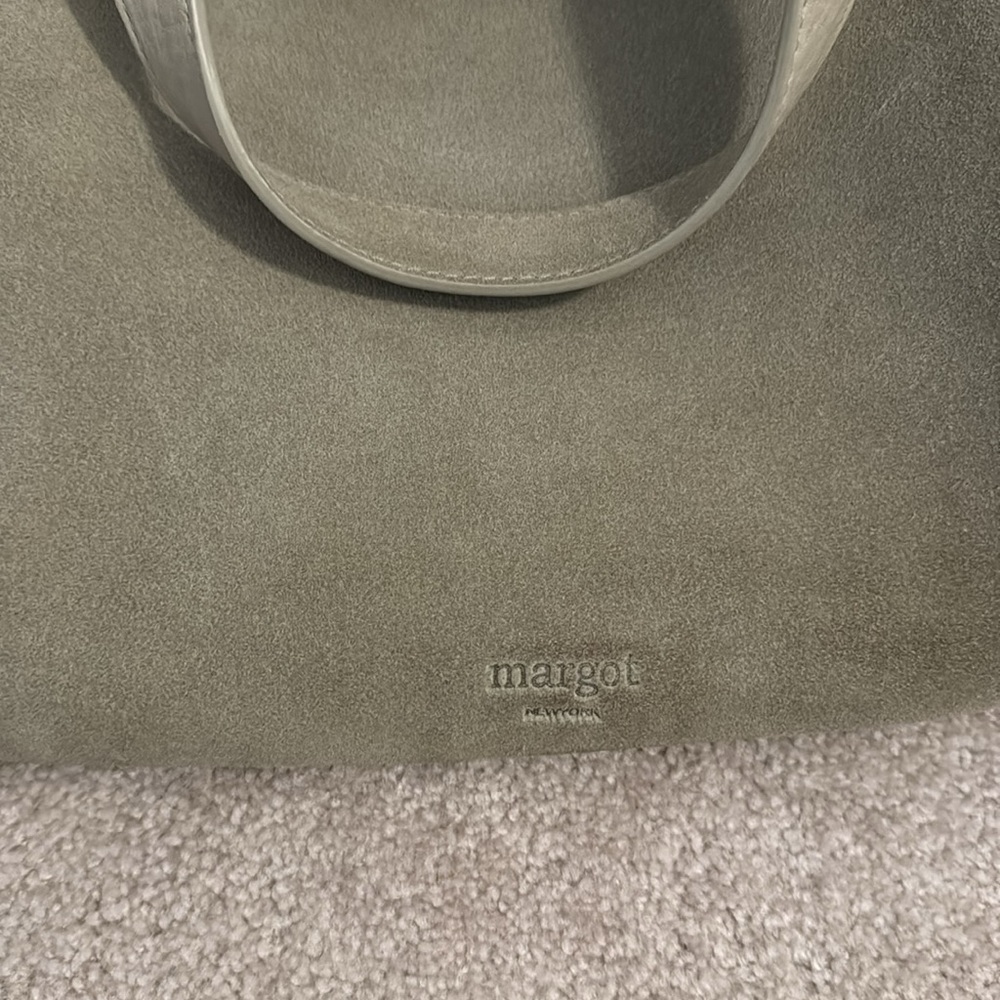Margot New York Suede Jamee Double Handle Tote with Pouch - Picture 6 of 10